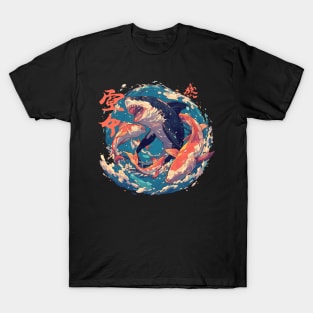 shark and koi fish T-Shirt